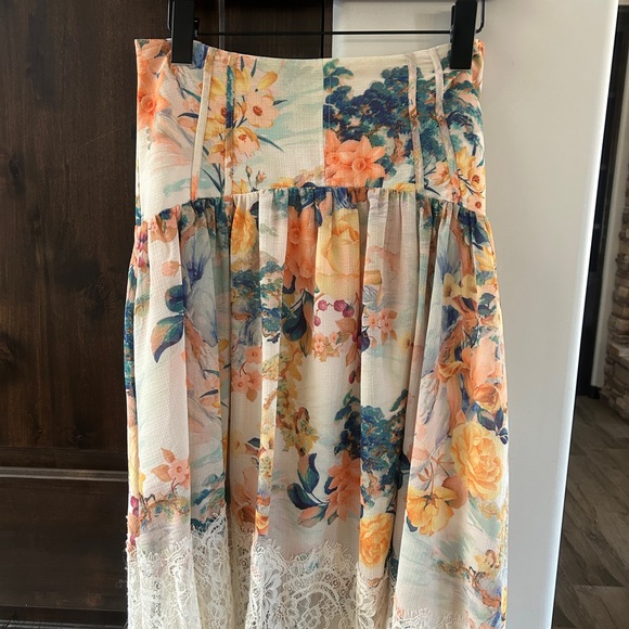 Anthropologie Asymmetrical Lace Skirt - Picture 8 of 9